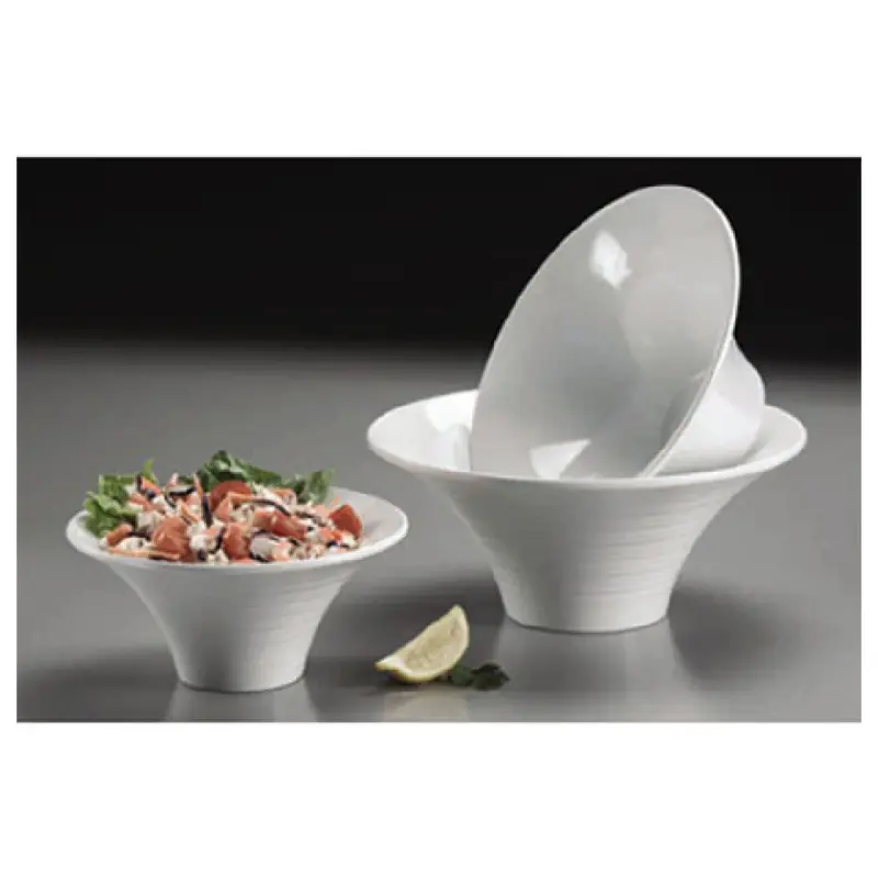 American Metalcraft FLRB11 80 Oz. Round Bowl Break-Resistant Melamine White