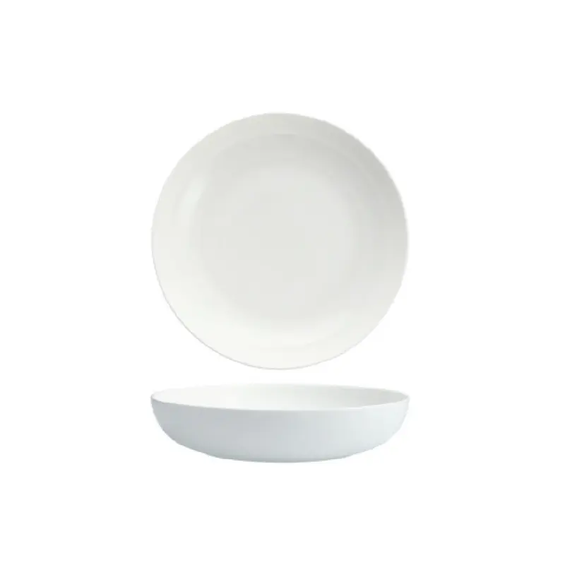 Fortessa FFD-MC-802 9 Inch Coupe Modern Pasta Bowl White Ceramic