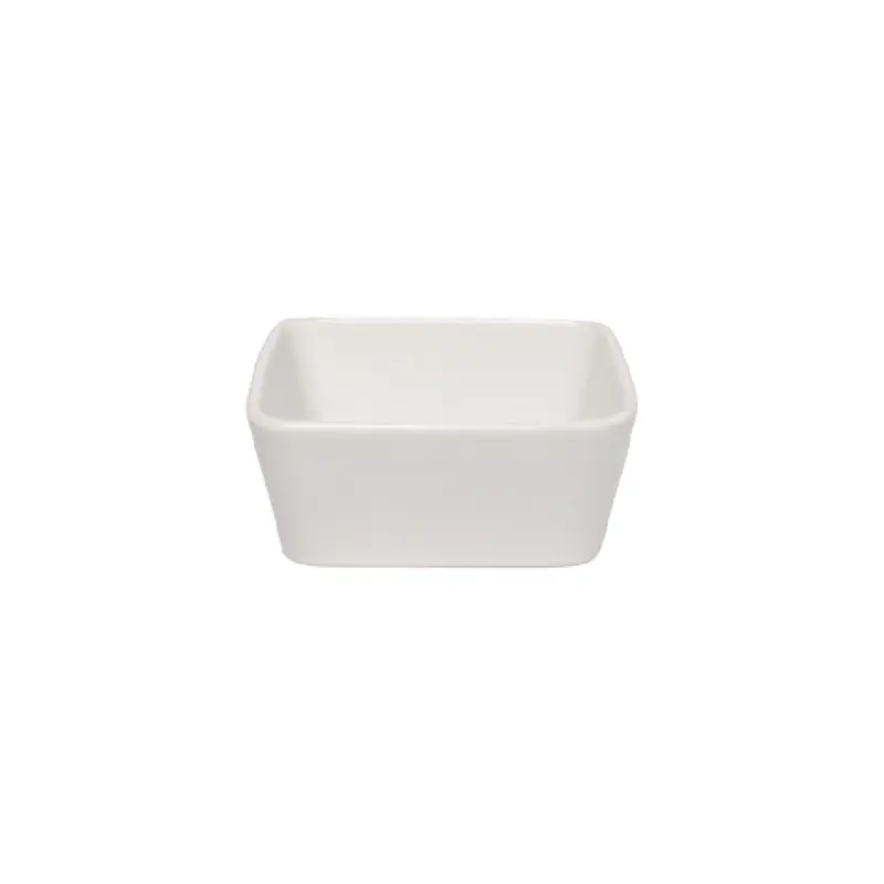 Vertex China AV-SB5 12 Oz Square Camber Dish Bright White 3 Dozen Packs