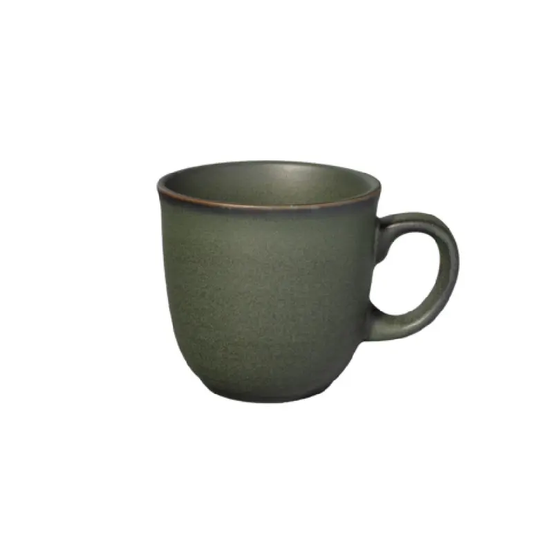 Vertex China E-1-G 12 Oz Cup Misty Green Round with Handle Ceramic