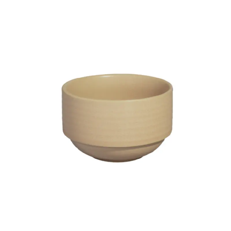 Vertex China E-4S-D 9 Oz Bouillon Round Stackable Gold Dust China 3-7/8 Inch