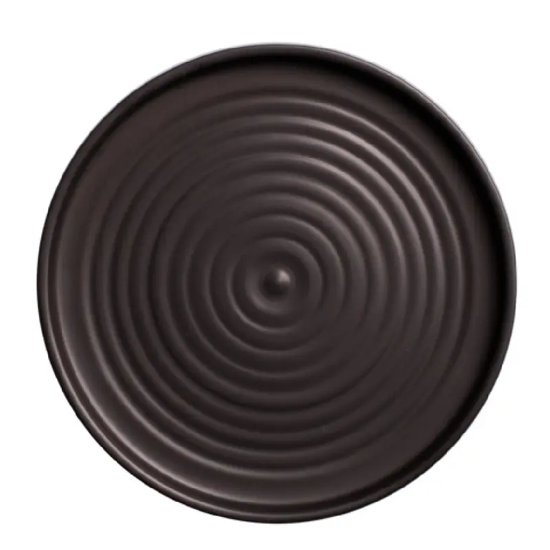 Vertex China E-D6-O 6-1/4 Inch Dia Round Stacking Plate with Polished Foot