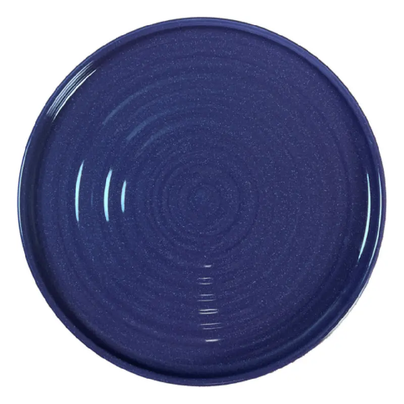 Vertex China E-D6-V 6-1/4 Inch Round Plate Polished Foot Embossed Violet