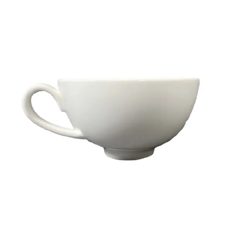 Vertex China LD-D1 8 Oz Porcelain Tea Cup 3-7/8 Inch Bright White