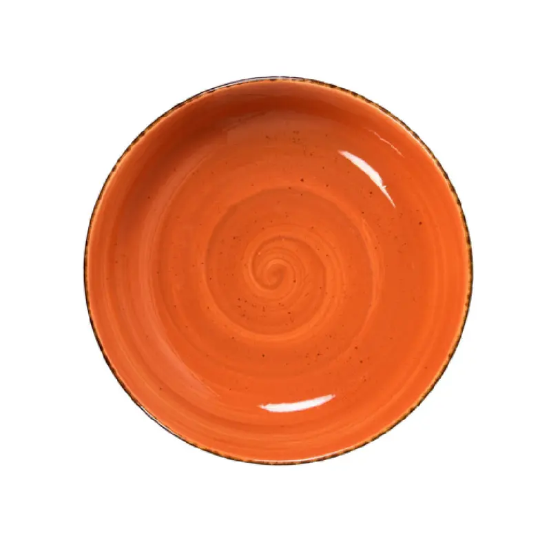 Vertex China LTC-B23 11-1/2 Inch Diameter Coupe Bowl Hand Painted Porcelain