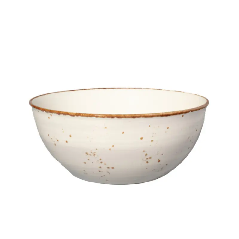 Vertex China LTP-77 48 Oz Round Bowl Hand Painted Pearl - London Terra Collection