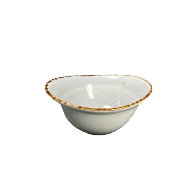 Vertex China LTP-B60 6-1/4 Inch Hand Painted Flare Bowl Terra Jade