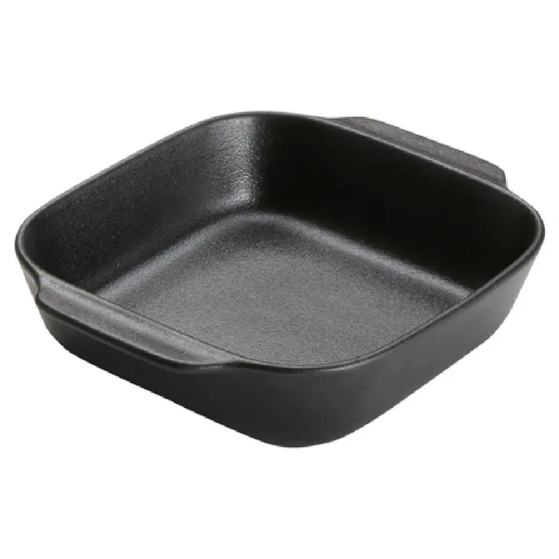 American Metalcraft PBB8 24 Oz Casserole Square Porcelain Black Matte Finish