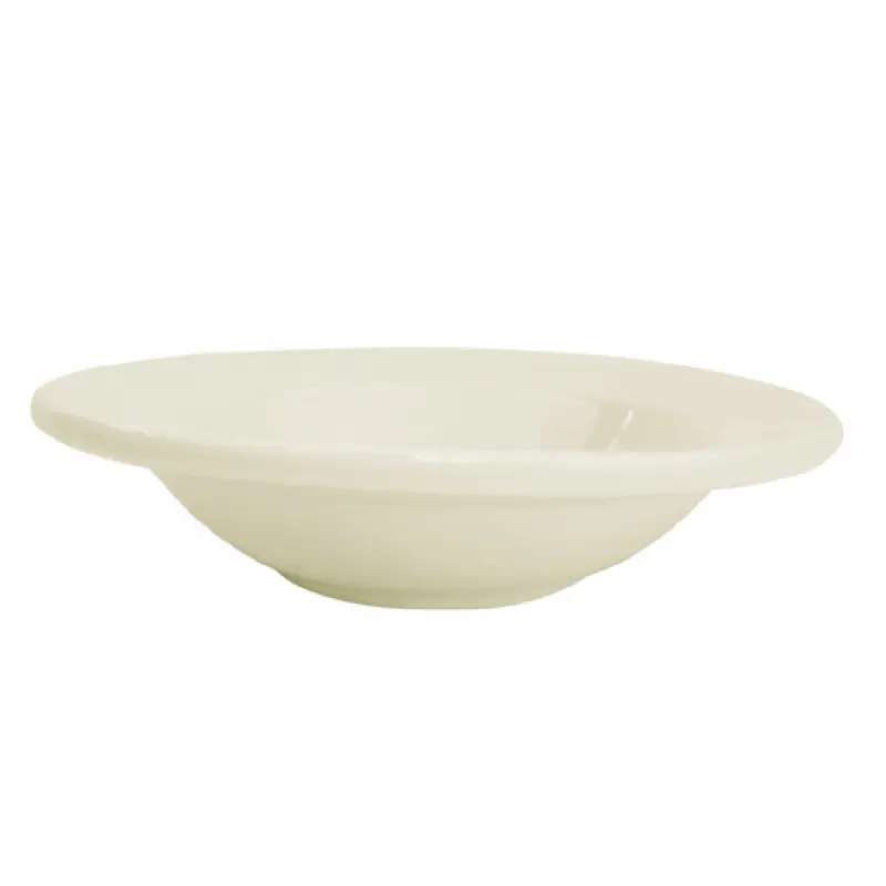 CAC China GAD-11 5-1/4 Inch Round Fruit Dish 5-1/2 Oz Porcelain Bone White