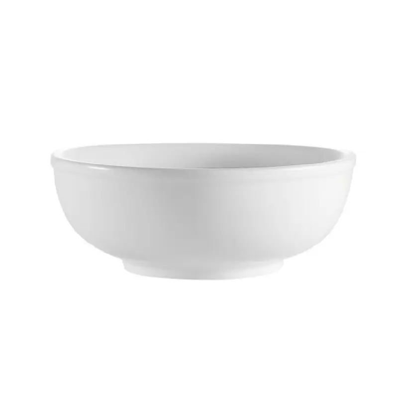 CAC China MB-9 60 Oz Round Clinton Salad Pasta Bowl Porcelain Super White