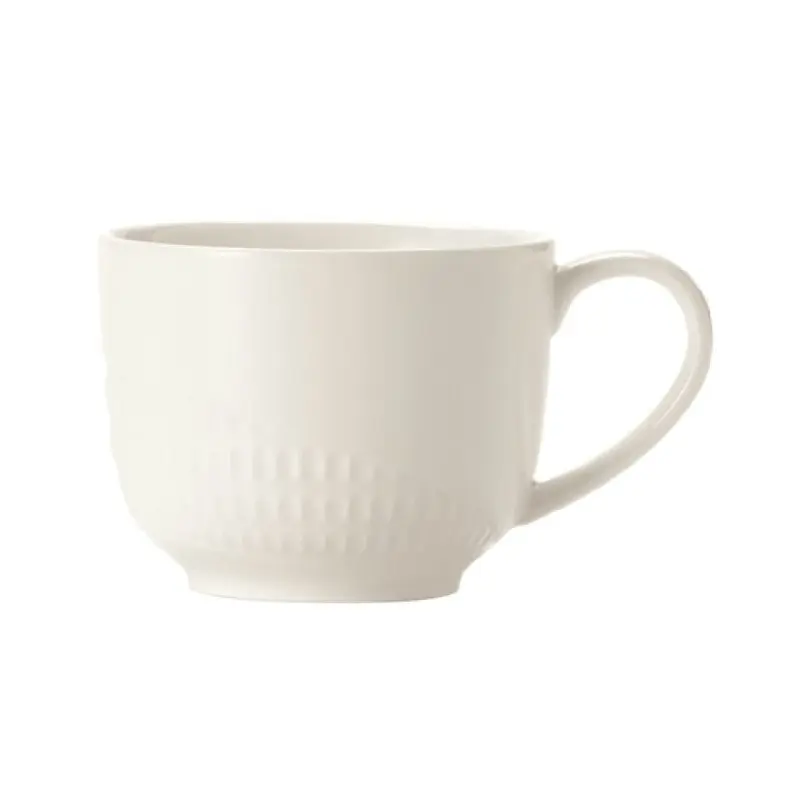 Libbey 968001016 9 Oz Teacup White Royal Rideau Porcelain Highly Polished Foot