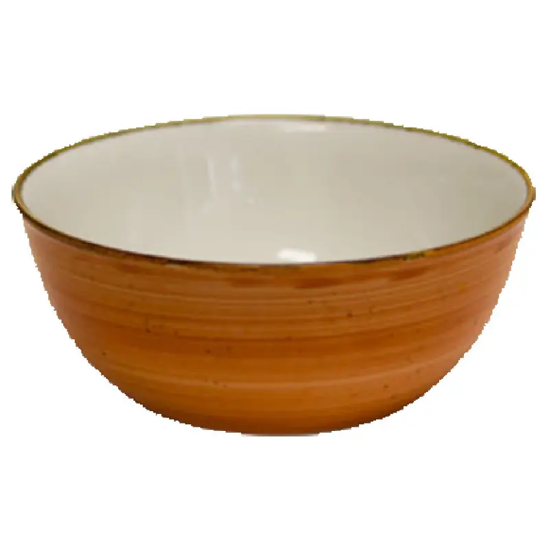 Vertex China LTC-77 48 Oz. Round Bowl Terra Cotta Hand Painted