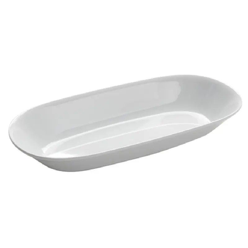 American Metalcraft MLRS16 Bowl 64 Oz Oblong White Melamine Serving Dish