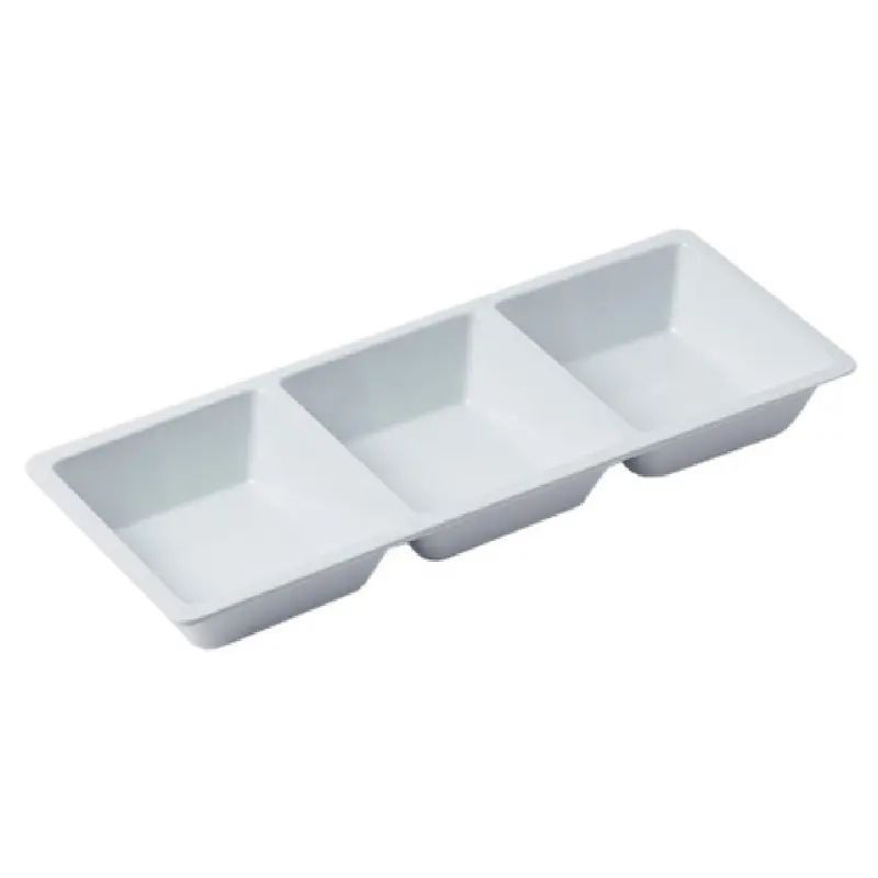 American Metalcraft MSQ3 14-3/4 Inch Rectangular Serving Bowl Melamine White