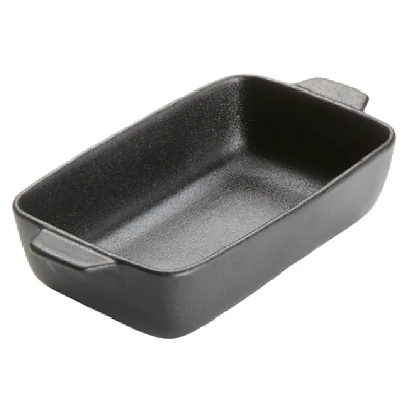 American Metalcraft PBB9 20 Oz Rectangular Casserole Porcelain Matte Black