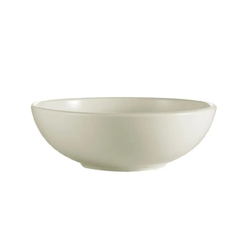 CAC China REC-82 60 Oz Pasta Salad Bowl Round Ceramic American White