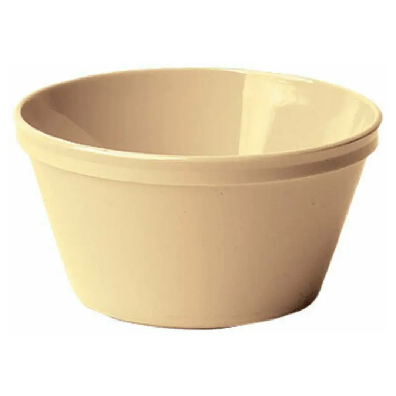 Cambro 35CW133 8.4 Oz Polycarbonate Bouillon Cup Beige with Glossy Finish