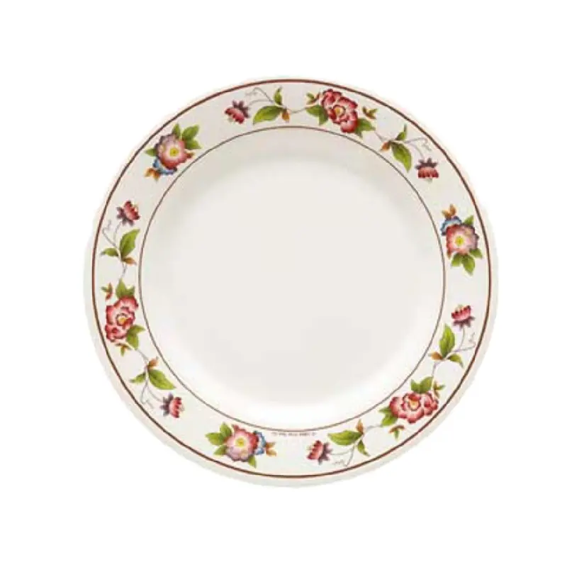 GET Enterprises M-5050-TR 8 Inch Tea Rose Lunch Plate Break-resistant Melamine
