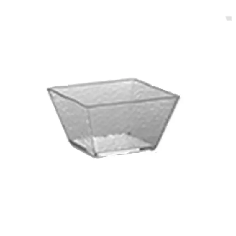 American Metalcraft CRGSQ53 23 Oz Clear Rain Bowl Square Styrene