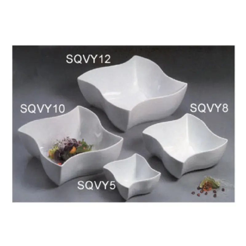 American Metalcraft SQVY5 24 Oz. Porcelain Squavy Bowl White
