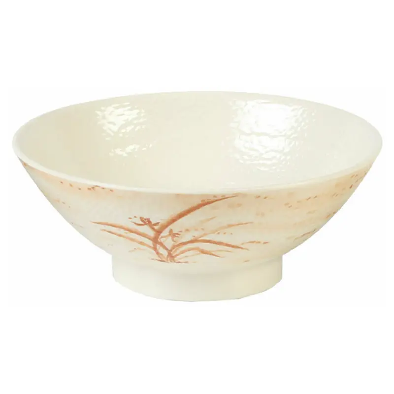 Thunder Group 5770 24 Oz Bowl Break Resistant BPA Free Gold Orchid Melamine