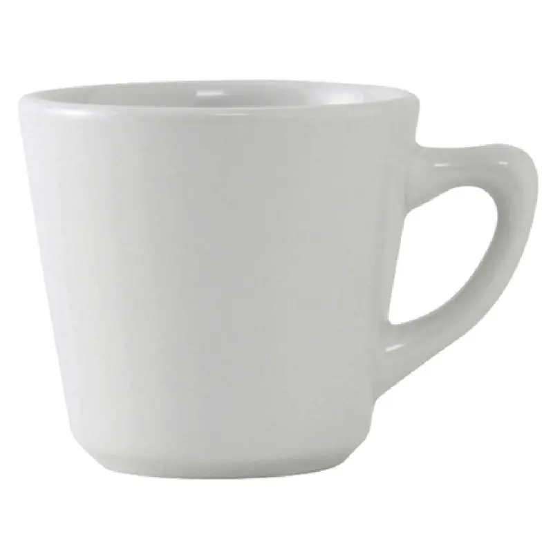 Tuxton ALF-075 7-1/2 Oz. Lead-Free Tall Cup Porcelain White - 3 Dozen Cases