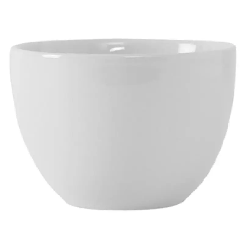 Tuxton VPB-120 12 Oz Bouillon Cup Porcelain White Oven Proof and Dishwasher Safe