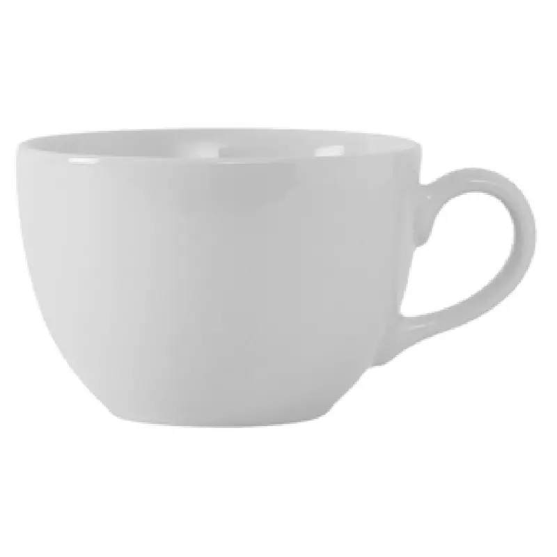 Tuxton VPF-1002 10 Oz Cup Porcelain White Case of 36 Dishwasher Safe