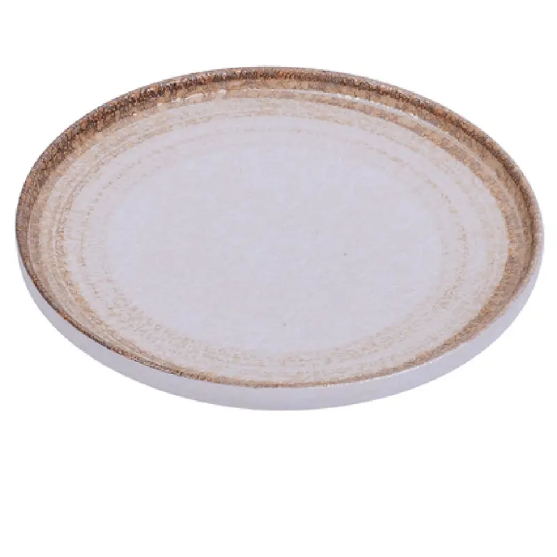 Yanco RO-2210 10 Inch Round Plate Porcelain Glazed Dishwasher Oven Microwave Safe