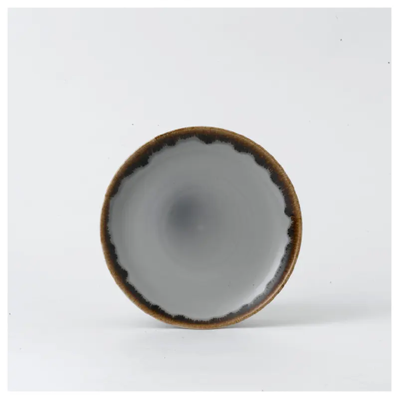 Arc Cardinal HG867 8.67 Inch Round Coupe Plate Vitrified Ceramic Harvest Grey