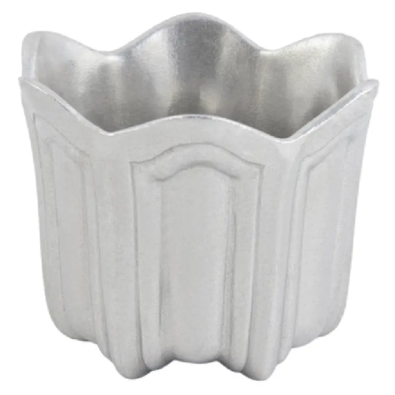 Bon Chef 9058 20 Oz Round Garnish Bowl Aluminum Pewter-Glo Finish