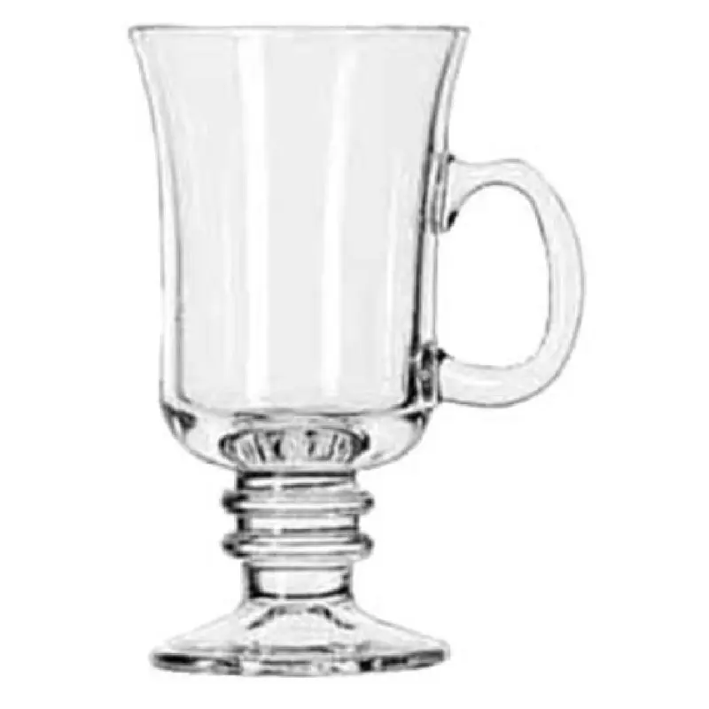 Libbey 5295 8-1/2 Oz Irish Coffee Mug Glass with Handle 24 Packs