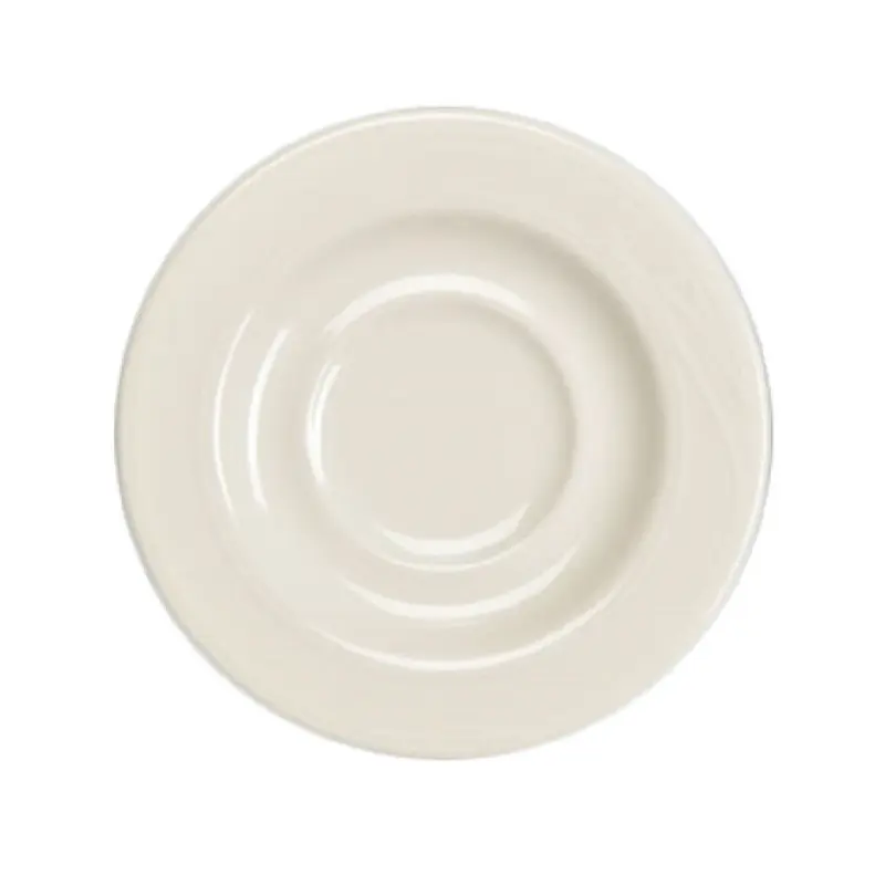 Steelite HL6151000 5-1/2 Inch Saucer with Homer Design Packs of 3 Dozen