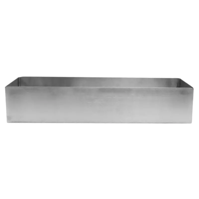 Tablecraft SS4008 3-3/4 Quart Stainless Steel Bowl Rectangular Dishwasher Safe