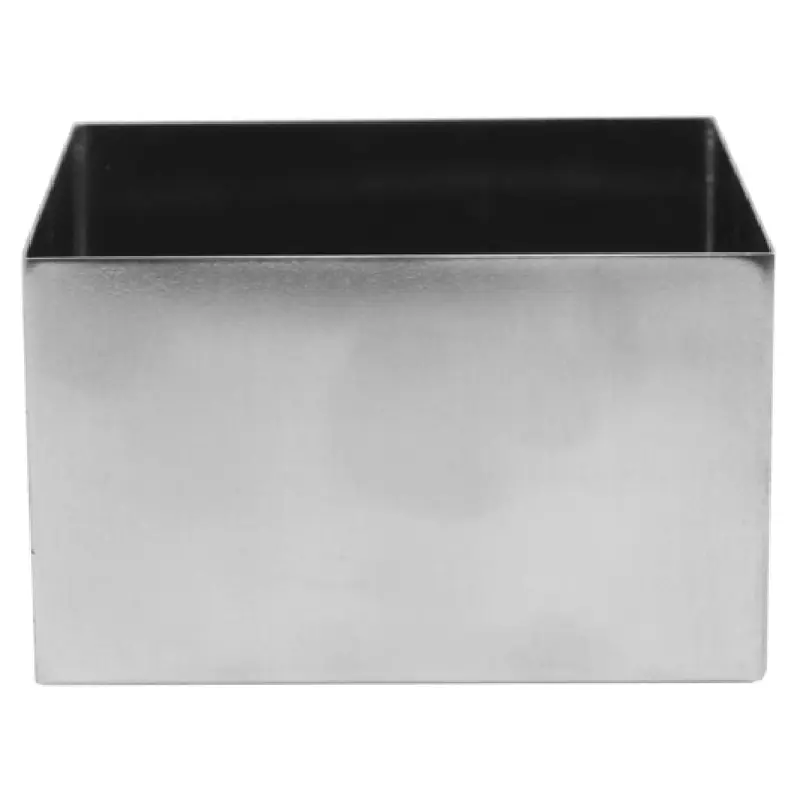 Tablecraft SS4024 1-1/4 Quart Stainless Steel Bowl Dishwasher Safe Square