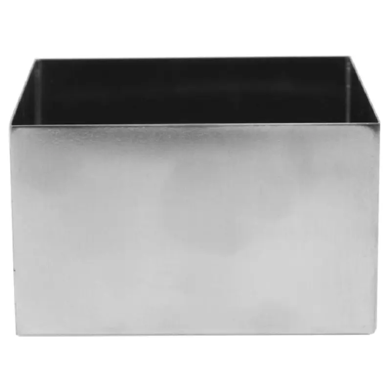 Tablecraft SS4025 1-3/4 Quart Bowl Square Straight Sided Stainless Steel with Dishwasher Safe