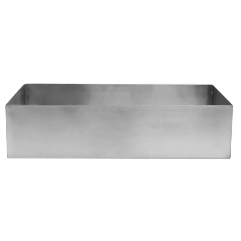 Tablecraft SS4026 2-1/2 Quart Bowl Rectangular Stainless Steel with Dishwasher Safe