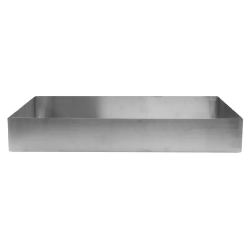 Tablecraft SS4033 12 Quart Stainless Steel Bowl Rectangular Dishwasher Safe