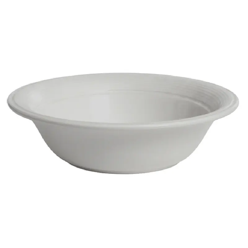 Tuxton BWB-4805 46 Oz Pasta Salad Bowl Ceramic Round White Dishwasher Safe