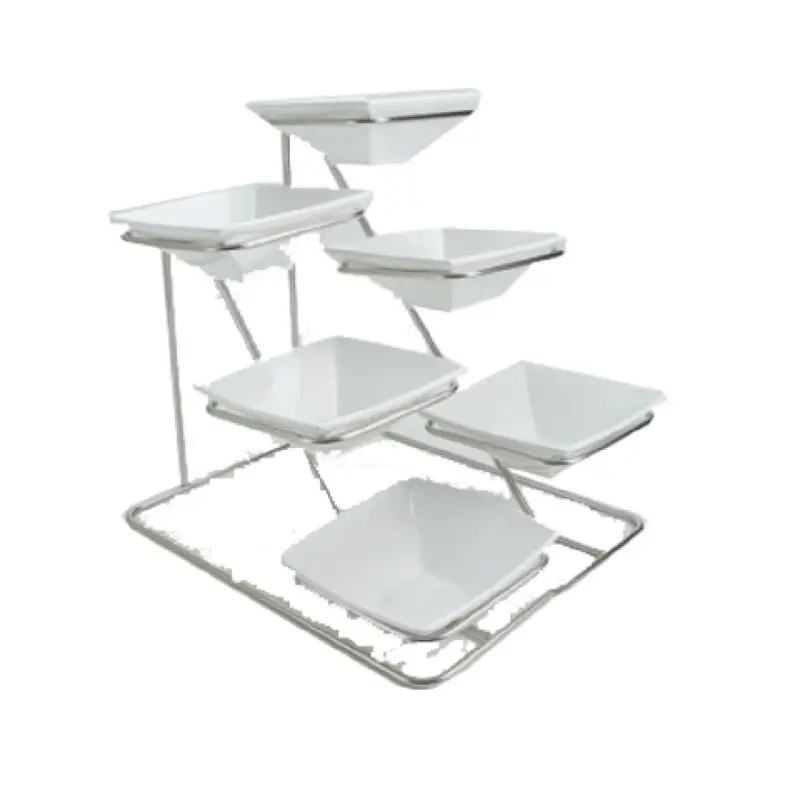 Bon Chef 53503WHITE 12 Oz White Square Serving Bowl Melamine