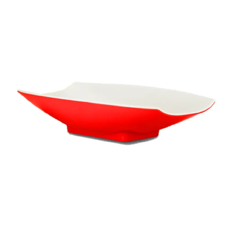 Bon Chef 53704-2TONERED 64 Oz Serving Bowl Red Melamine Rectangular