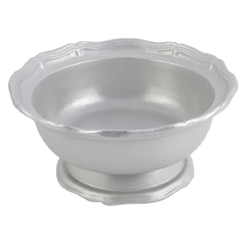 Bon Chef 90621038FGLDREVISION 2 Qt Round Bowl with Pedestal Aluminum Sandstone