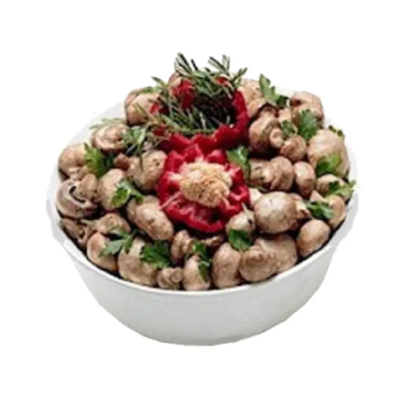 Bon Chef 9070TERRA 4 Quart Tulip Bowl Round Aluminum with Ceramic-look Sandstone