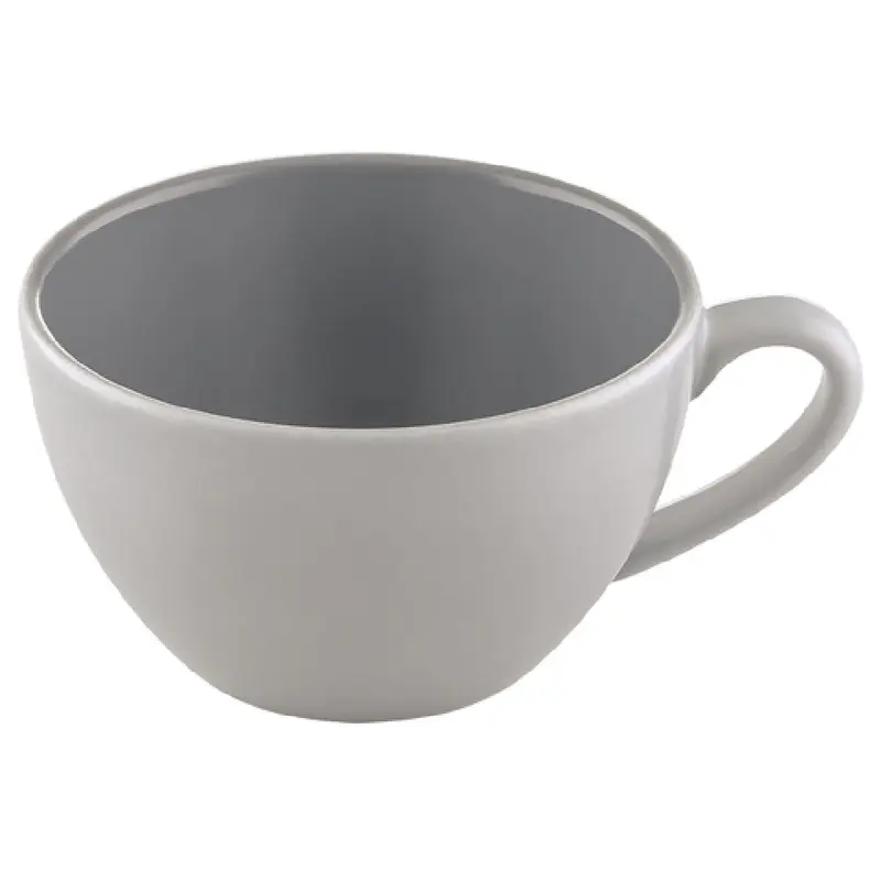 BauscherHepp 275285-700562 11-4/5 Oz Cup Porcelain Microwave Safe Grey Sandstone Uni