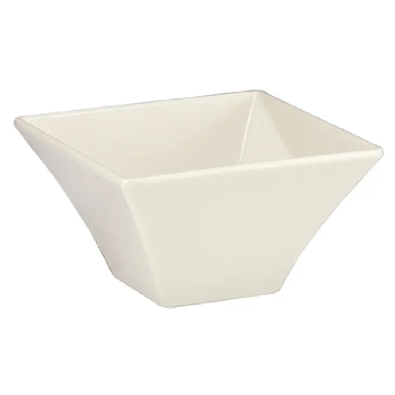 BauscherHepp M-94 10 Oz Square Condiment Bowl Chip Stain Resistant Melamine White