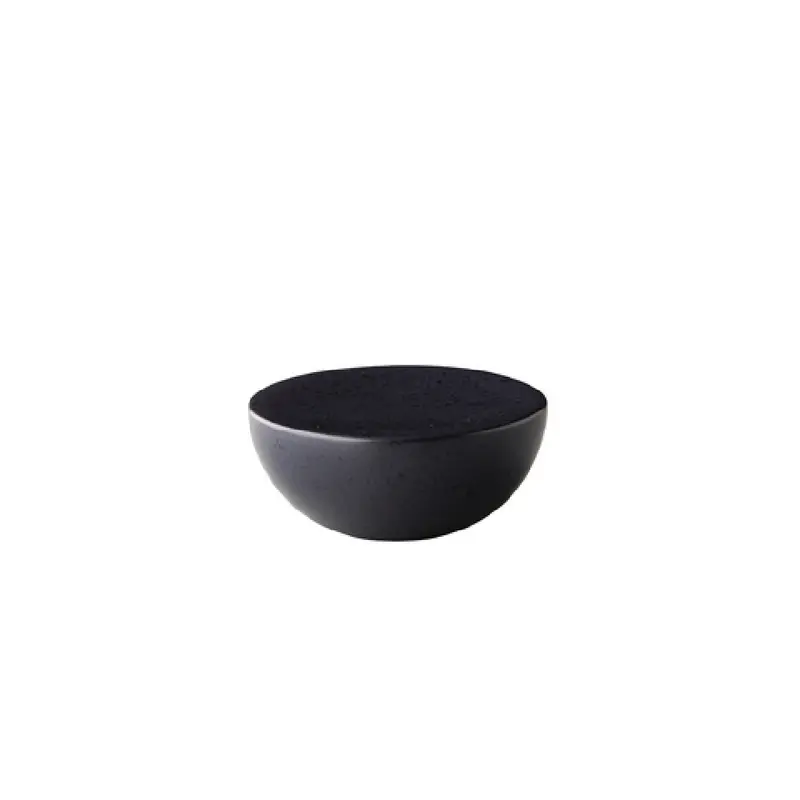 BauscherHepp QU35050 6.3 Inch Black Half Sphere Bowl Large Studio Raw