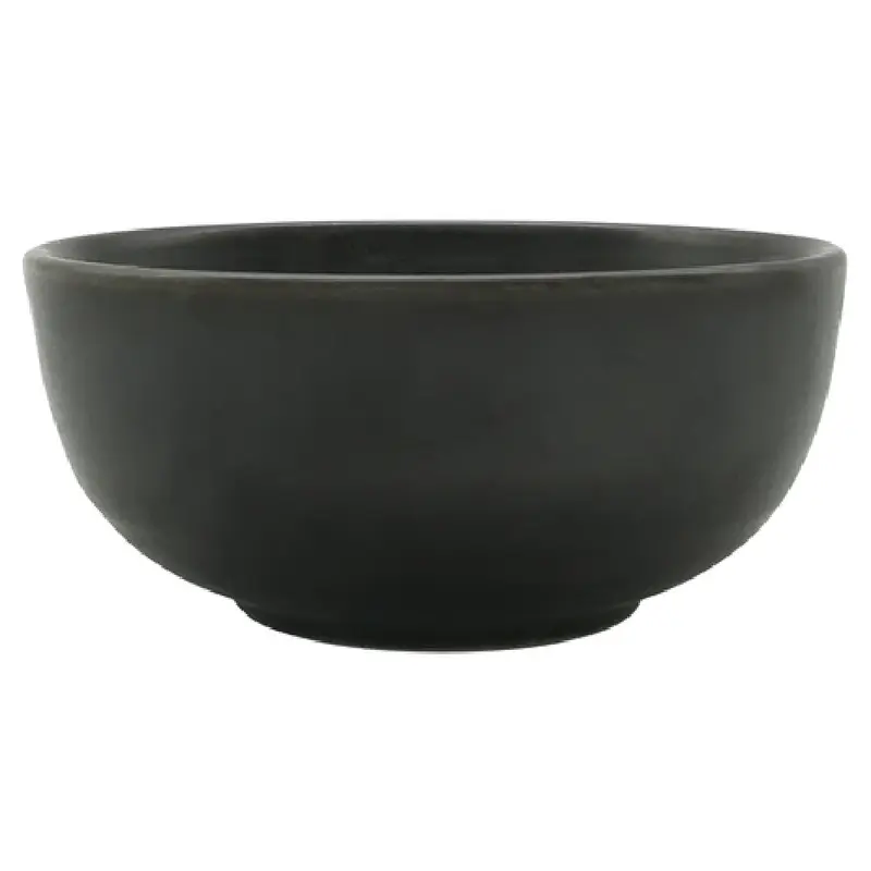 Bon Chef 2200006P 56 Oz Tavola Bowl Round with Upstanding Rim Porcelain Black