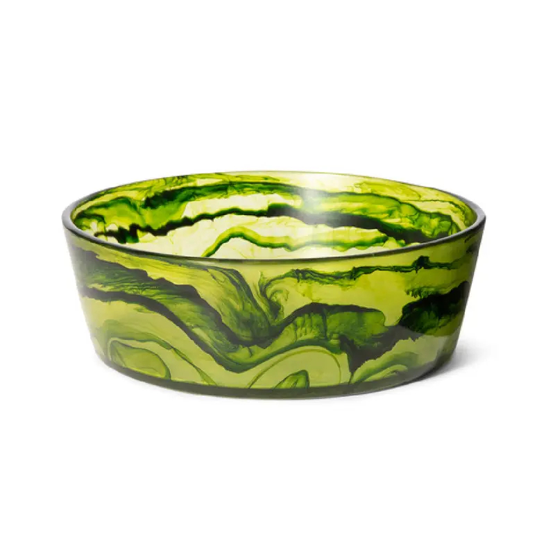 Bon Chef 59031-EDEN 16 Quart Circle Resin Bowl Cold Display Green Polished