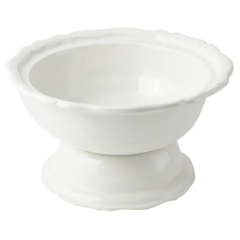 Bon Chef 90539062HGRN 6-1/2 Qt Round Bowl with Pedestal Aluminum Sandstone