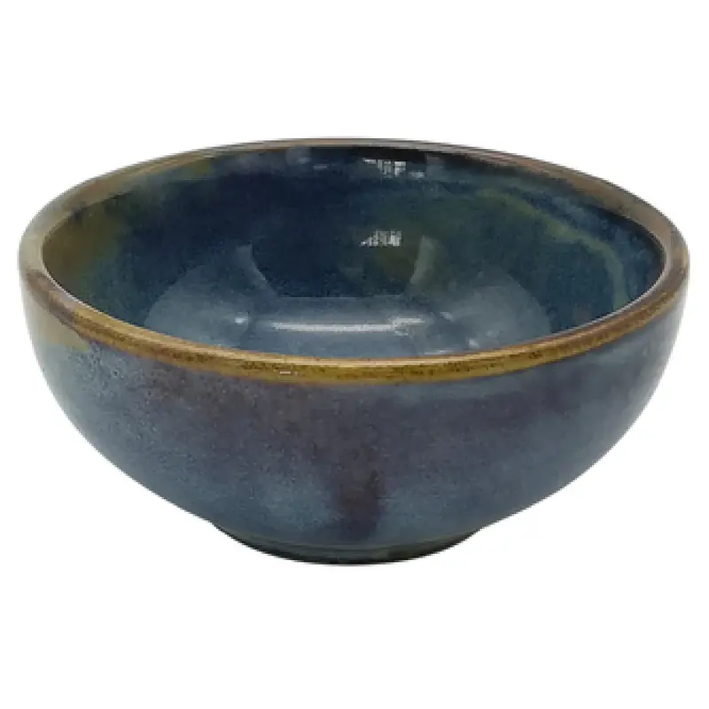 Bon Chef 2100000P 6 Oz Tavola Bowl Aqua Blue Porcelain Round with Chip Warranty